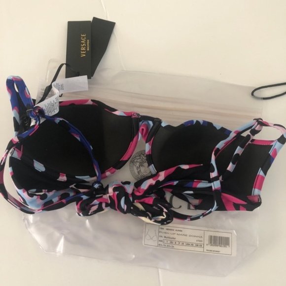 NEW Versace Underwire Cup Mare Donna Bikini Top - Picture 5 of 8